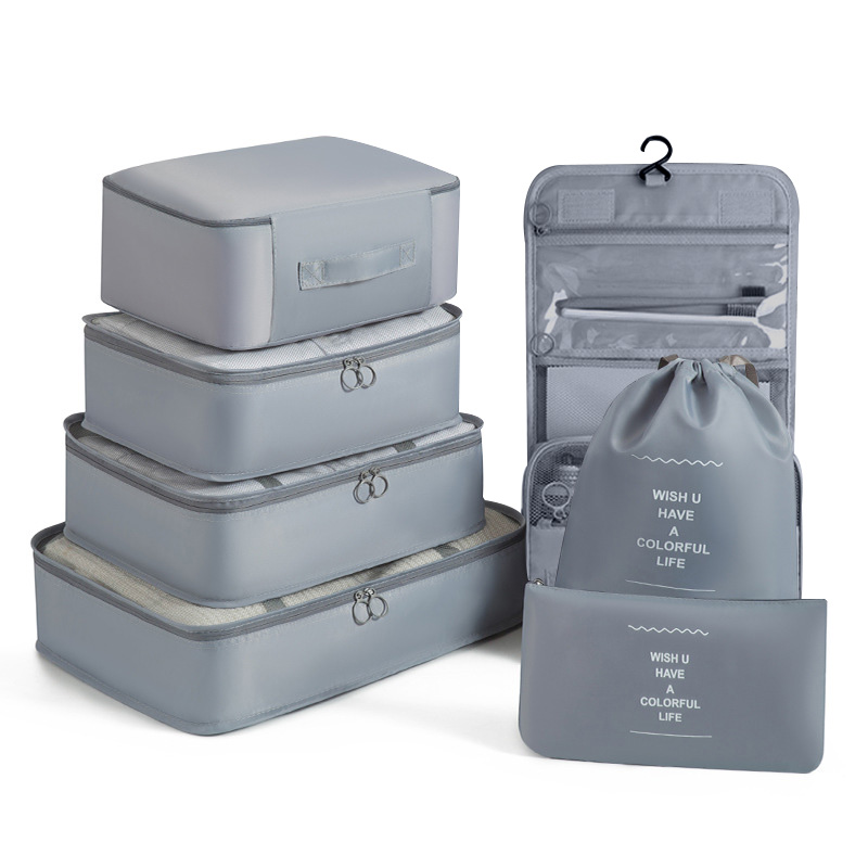 Travel Packing Cube - Zestaw organizerów podróżnych do akademika, wielokomorowe