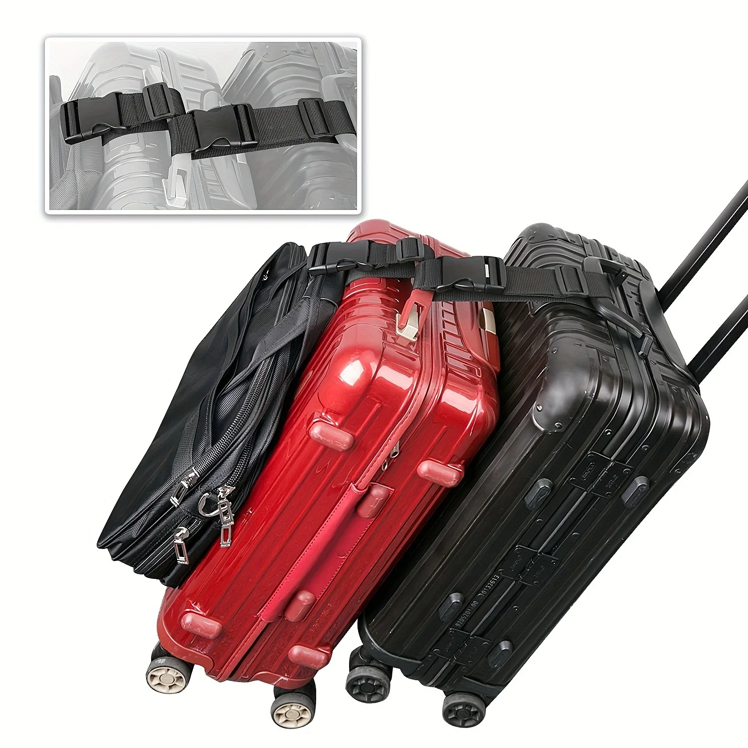 Travel Packing Cube - 1 szt. Prosty, regulowany pasek do