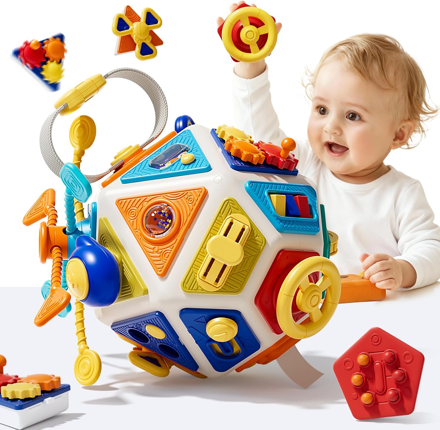 Travel Accessories Baby - Kostka aktywności dla niemowląt, zabawki sensoryczne