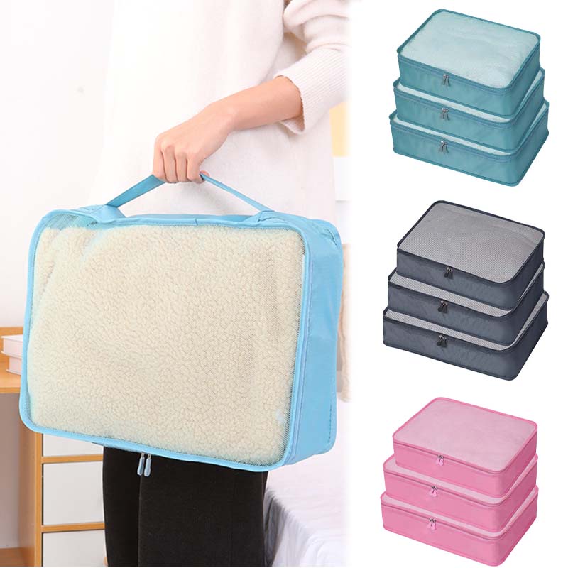 Travel Packing Cube - 1/3 szt. Podróżna, kompresowalna torba do
