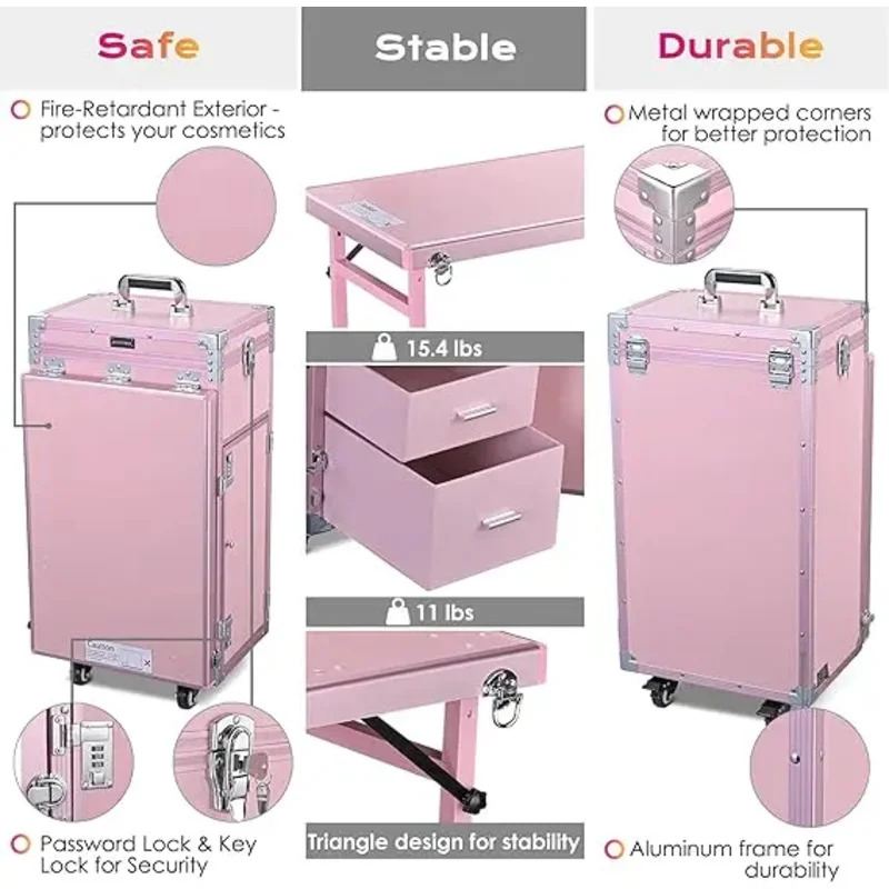 Ruchomy stół do manicure, skła – Travel Accessories For Train recenzja i cena